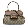 Gucci Mini GG Supreme Horsebit 1955 Satchel (SHG-SrwnA0)