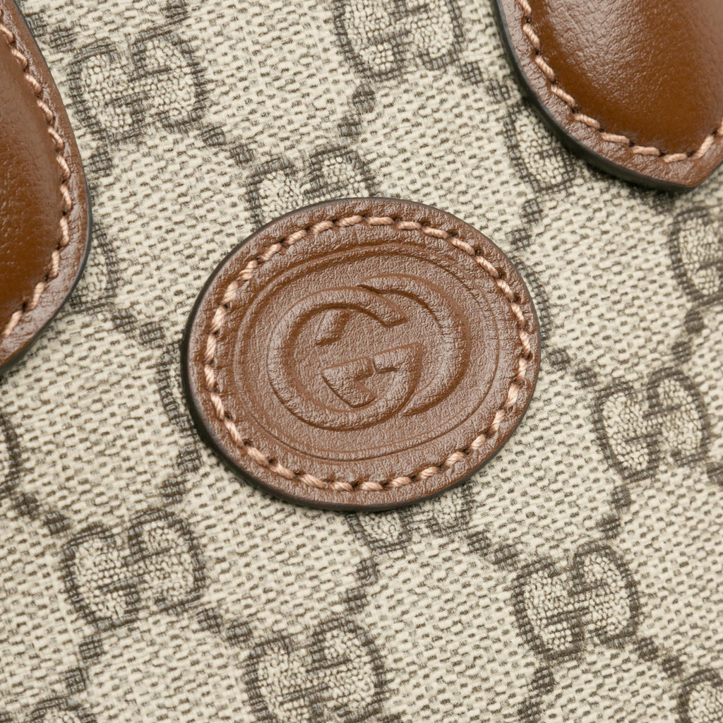 Gucci Mini GG Supreme Interlocking G Satchel