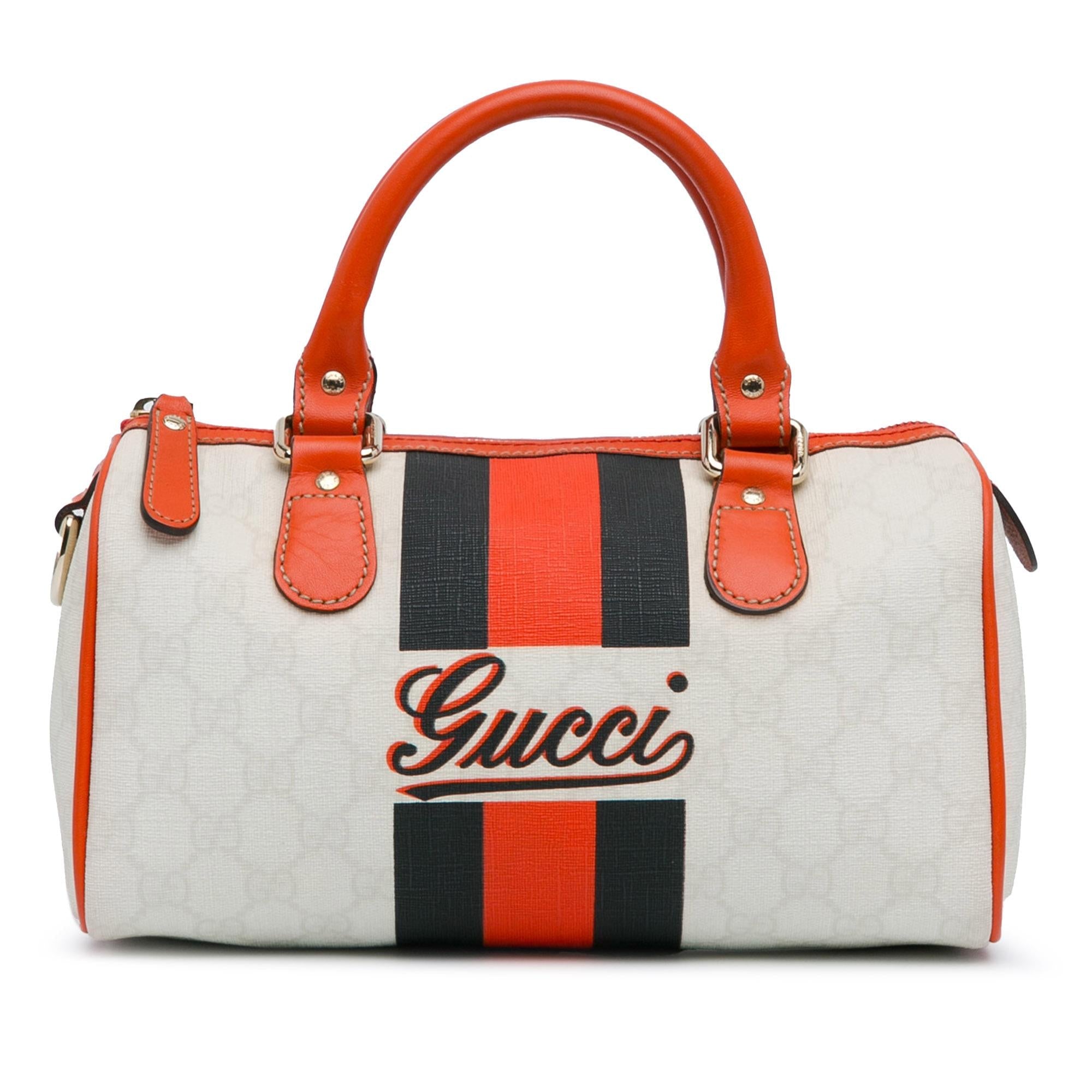 Gucci Mini GG Supreme Joy Web Boston Bag (SHG-R1IO0Q)