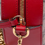 Gucci Mini GG Supreme Kingsnake Heart Embroidered Camera Bag
