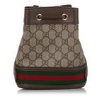 Gucci Mini GG Supreme Ophidia Bucket Bag (SHG-33829)
