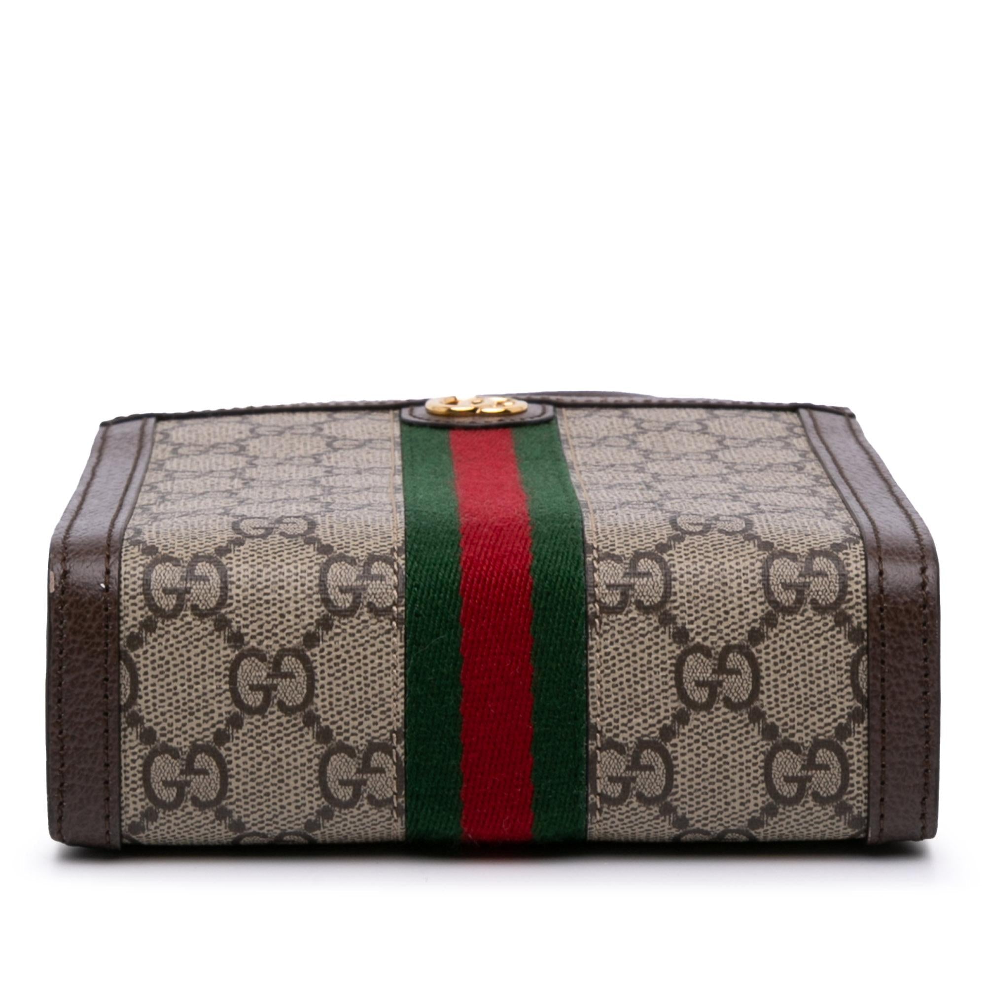 Gucci Mini GG Supreme Ophidia Web Satchel