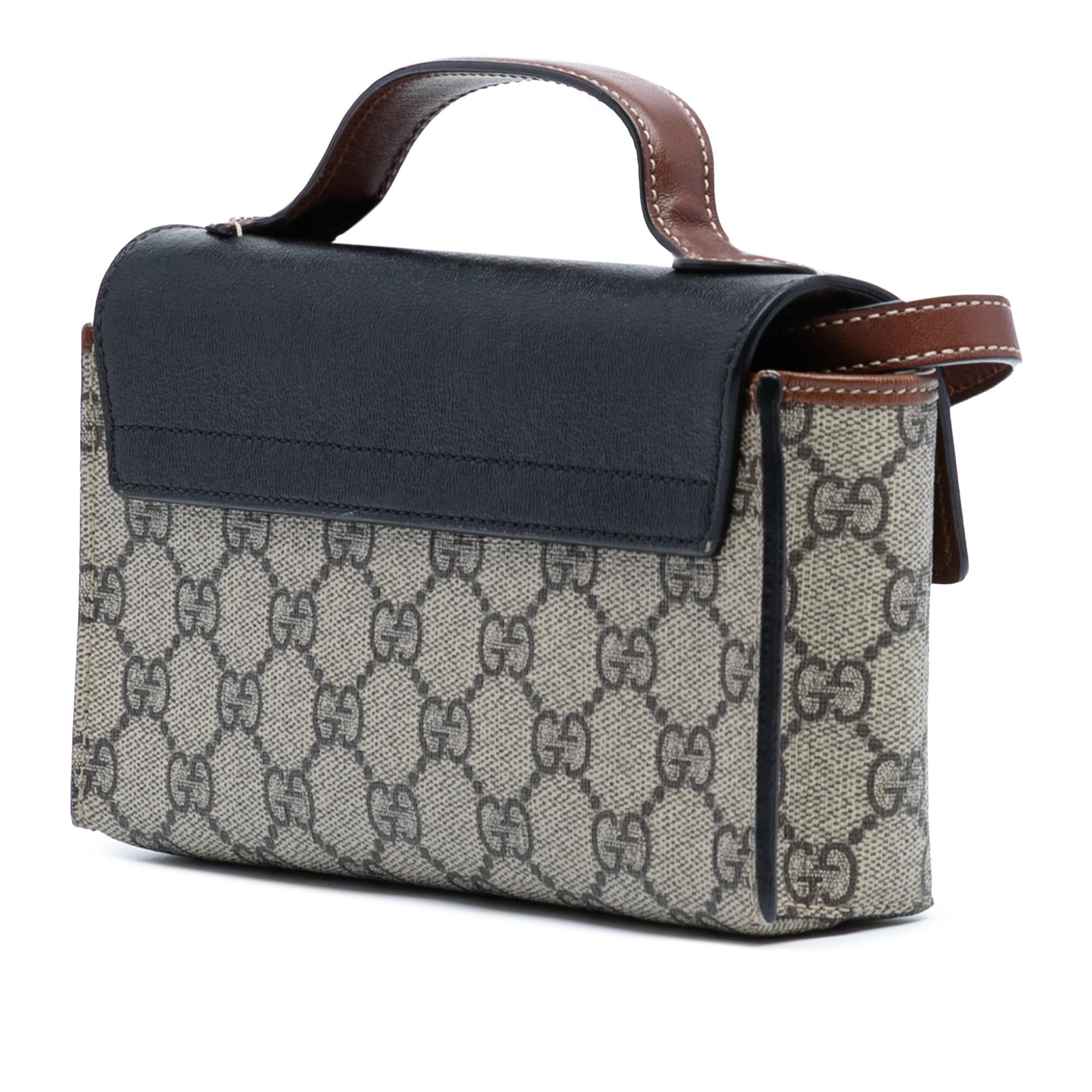 Gucci Mini GG Supreme Padlock Satchel