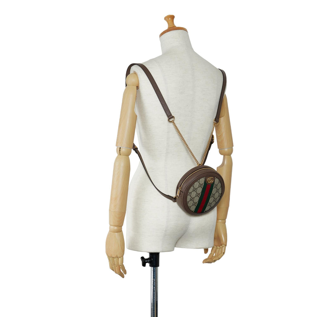 Gucci Mini GG Supreme Round Ophidia Backpack (SHG-XFDfZG)