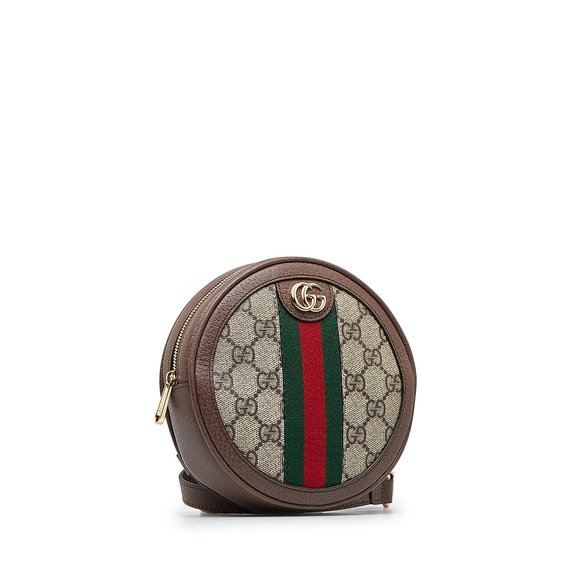 Gucci Mini GG Supreme Round Ophidia Backpack (SHG-XFDfZG)