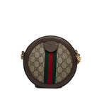 Gucci Mini GG Supreme Round Ophidia Crossbody (SHG-oKTNkt)
