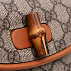 Gucci Mini GG Supreme Web Bamboo 1947 Belt Bag