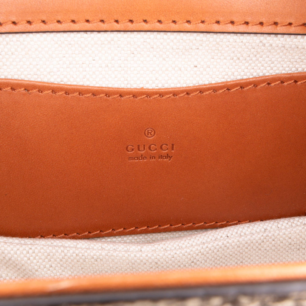 Gucci Mini GG Supreme Web Bamboo 1947 Belt Bag