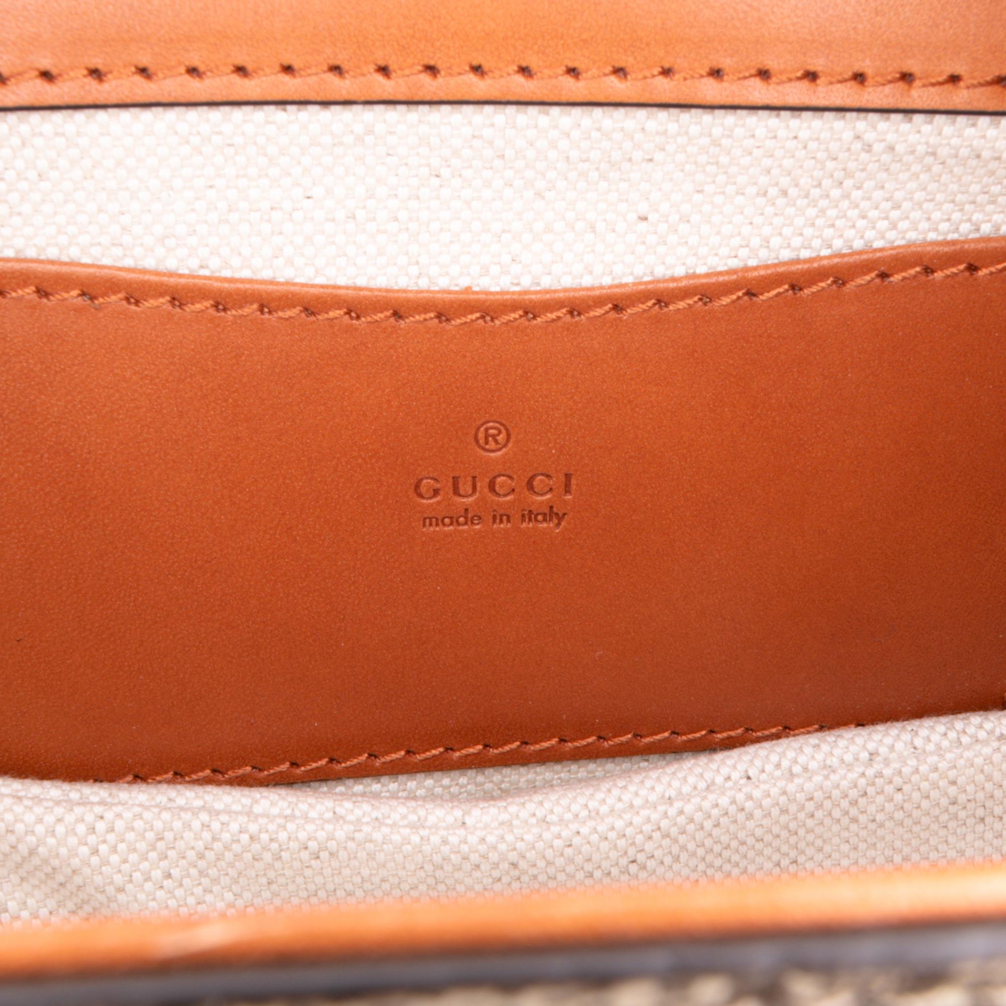 Gucci Mini GG Supreme Web Bamboo 1947 Belt Bag