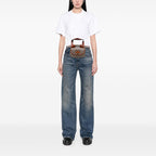 Gucci Mini GG Supreme Web Bamboo 1947 Belt Bag