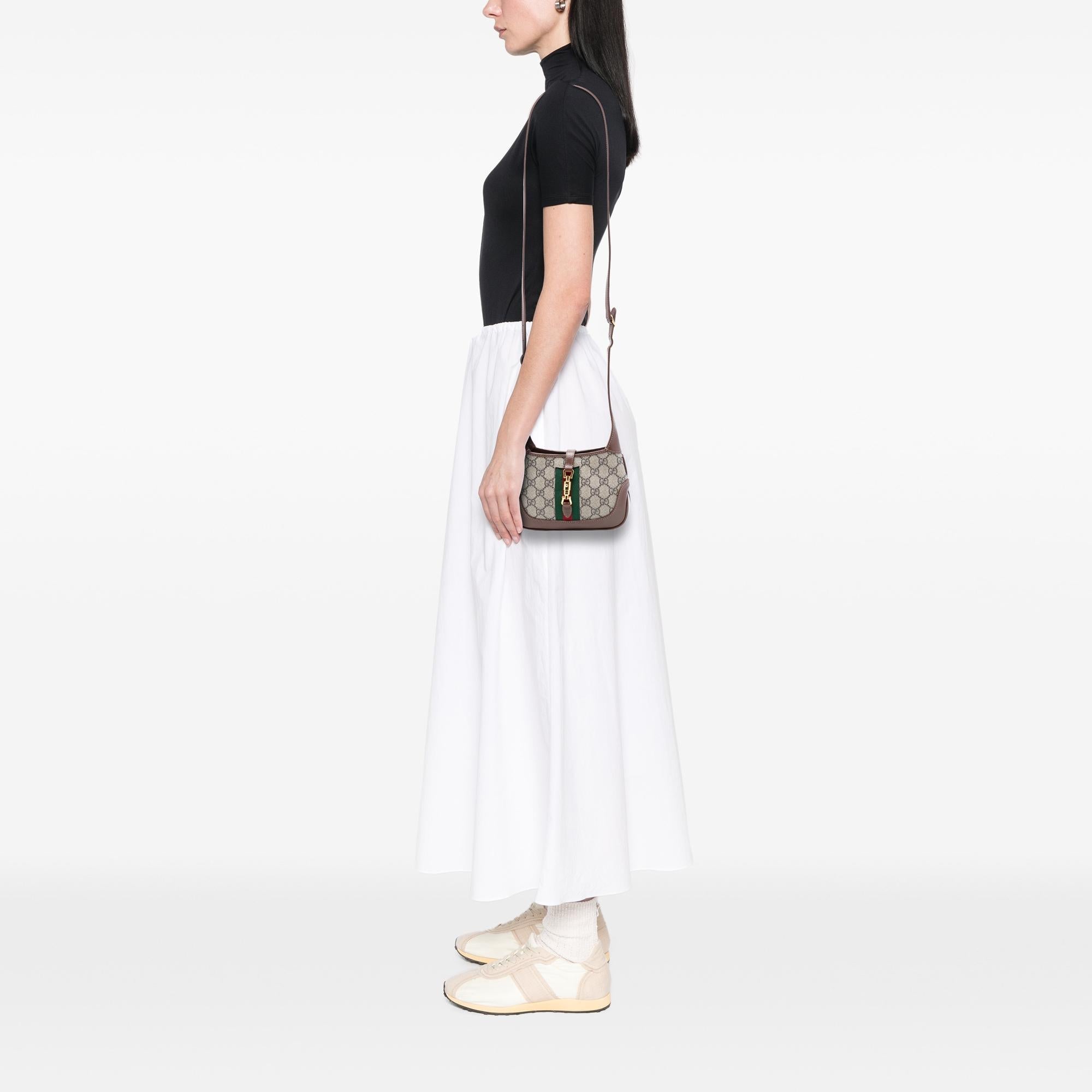 Gucci Mini GG Supreme Web Jackie 1961 Crossbody