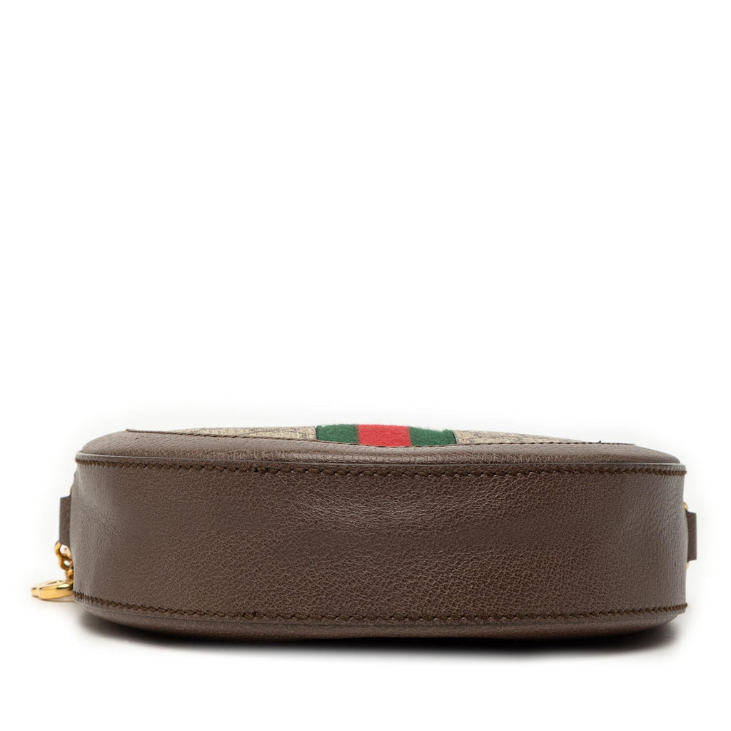 Gucci Mini GG Supreme Web Ophidia Round Crossbody