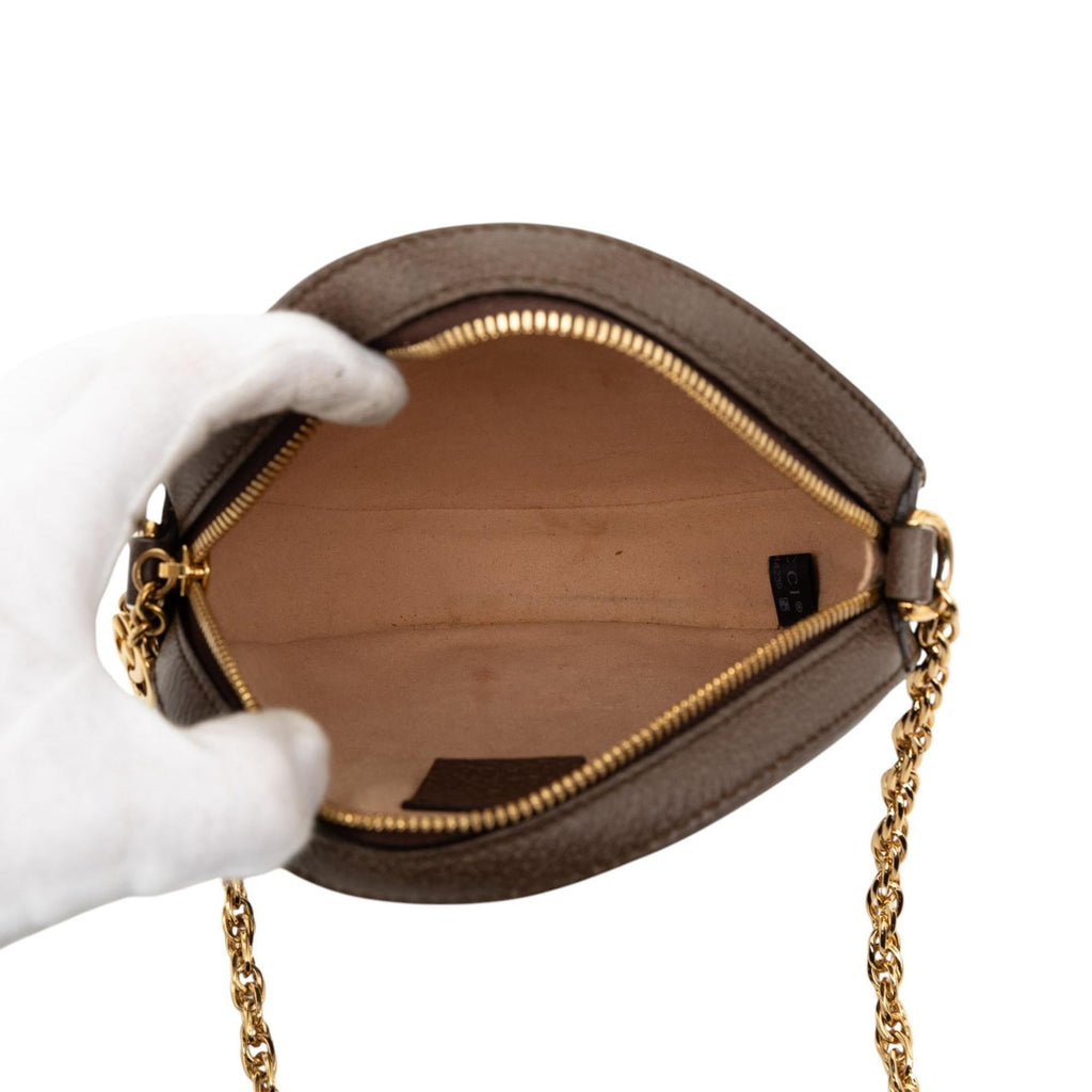 Gucci Mini GG Supreme Web Ophidia Round Crossbody