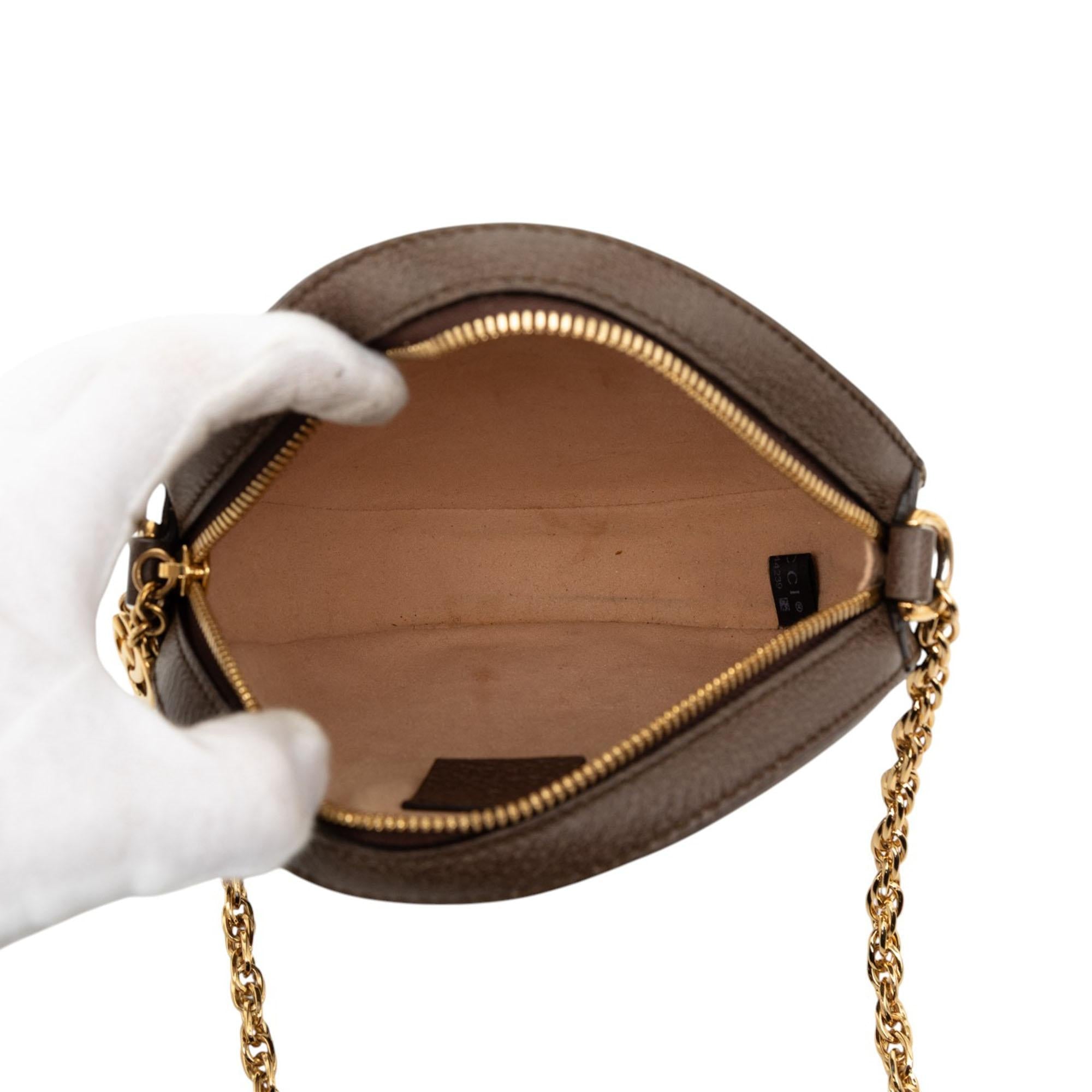 Gucci Mini GG Supreme Web Ophidia Round Crossbody