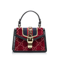 Gucci Mini GG Velvet Sylvie Satchel (SHG-DMuxoM)