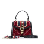 Gucci Mini GG Velvet Sylvie Satchel (SHG-DMuxoM)