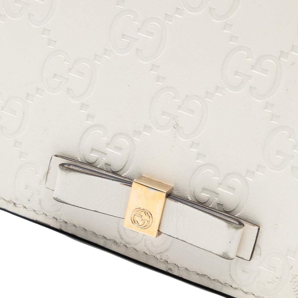 Gucci Mini Guccissima Bow Signature Wallet On Chain