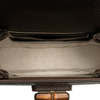 Gucci Mini Jumbo GG Canvas 1947 Bamboo Top Handle Bag