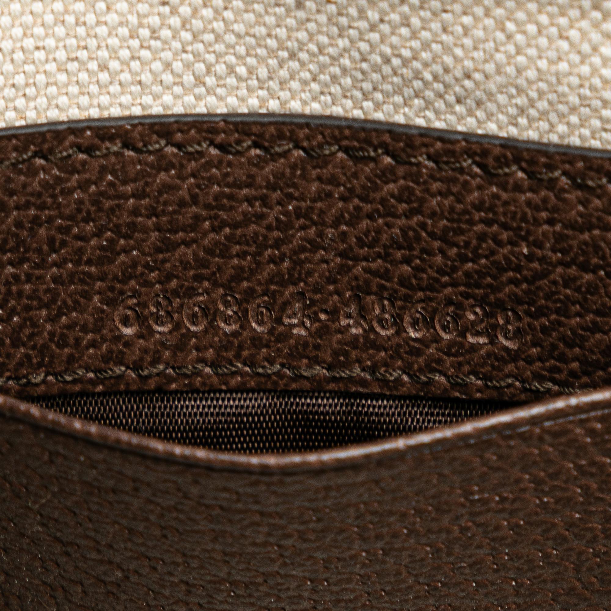 Gucci Mini Jumbo GG Canvas 1947 Bamboo Top Handle Bag