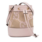 Gucci Mini Jumbo GG Canvas Ophidia Bucket Bag (SHG-7iNxcN)