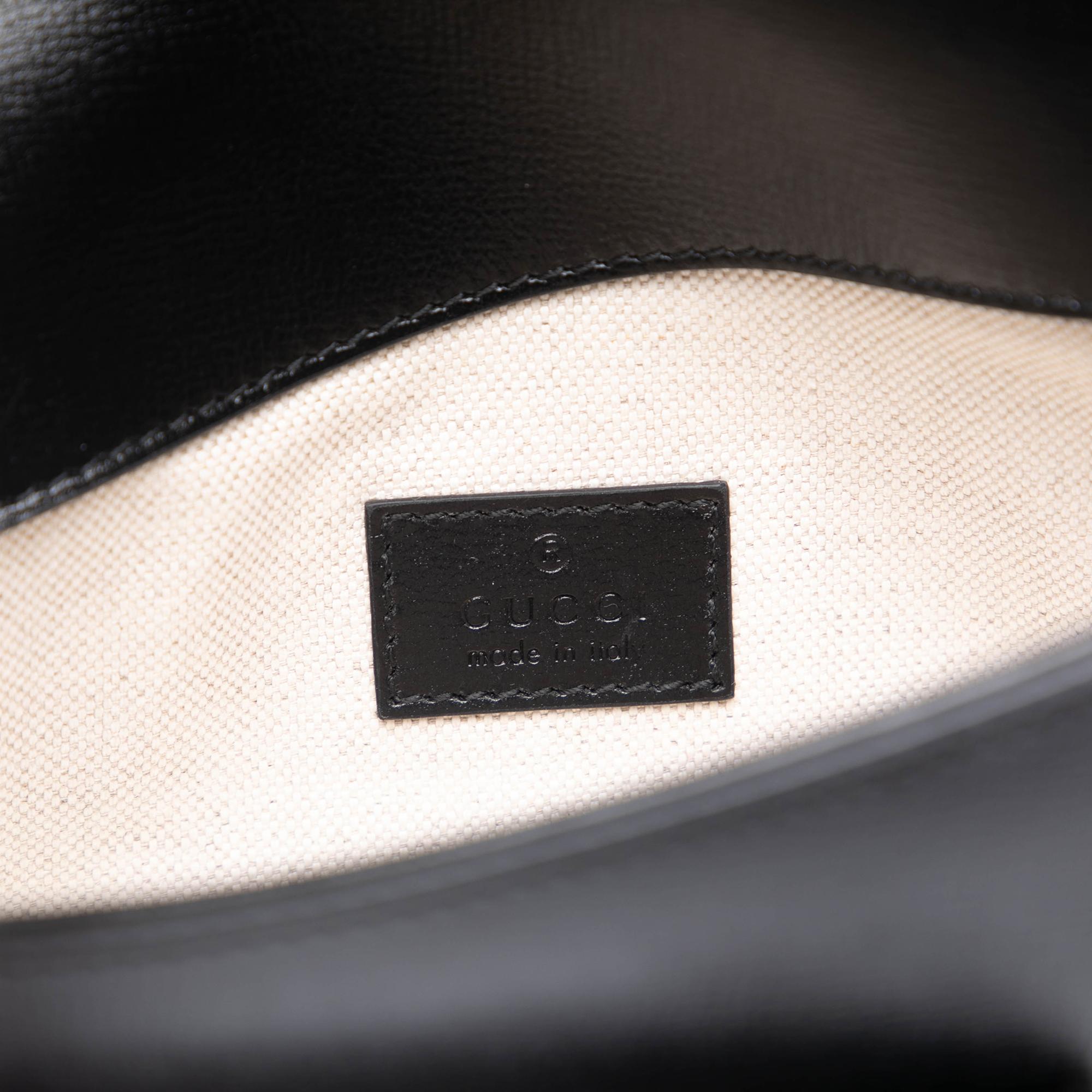 Gucci Mini Leather Asymmetric Horsebit 1955 Satchel