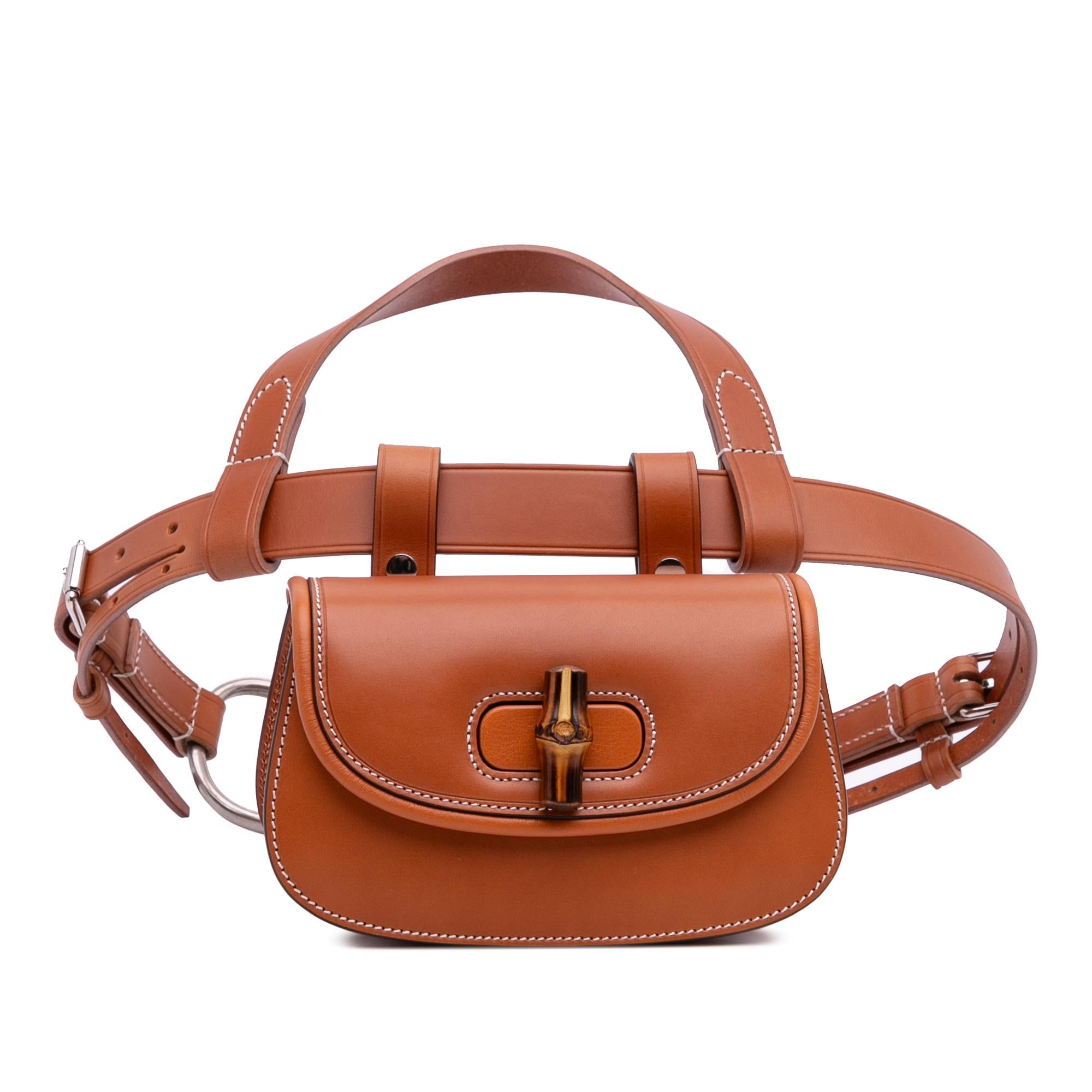 Gucci Mini Leather Bamboo 1947 Belt Bag