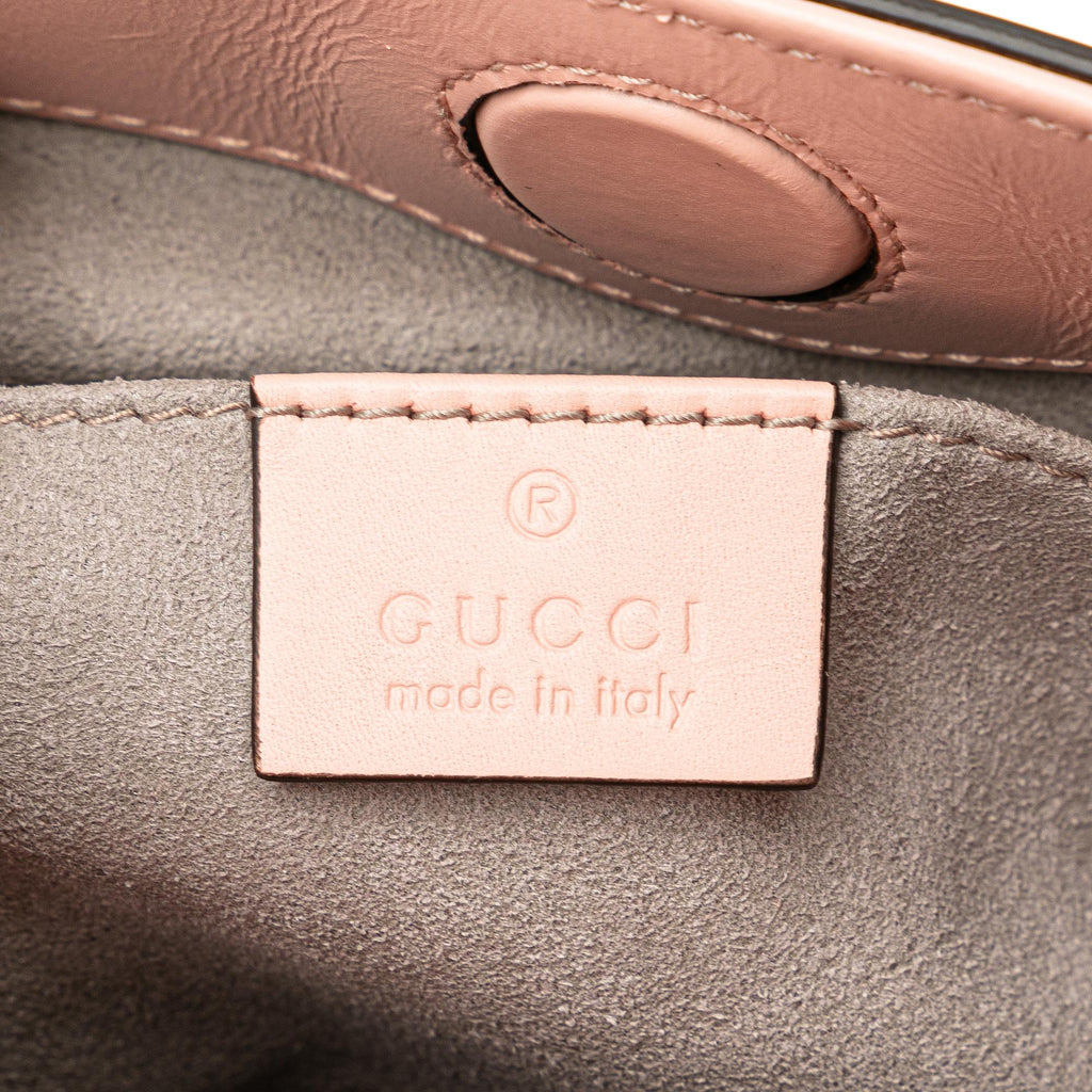 Gucci Mini Leather Bamboo Nymphaea (SHG-AshhUs)