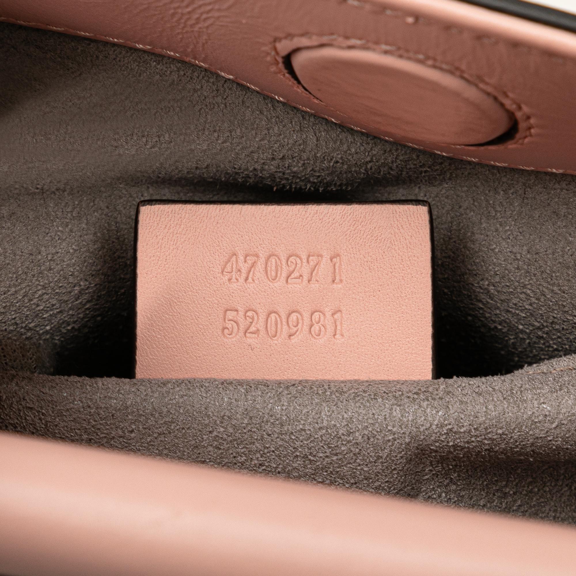 Gucci Mini Leather Bamboo Nymphaea (SHG-AshhUs)
