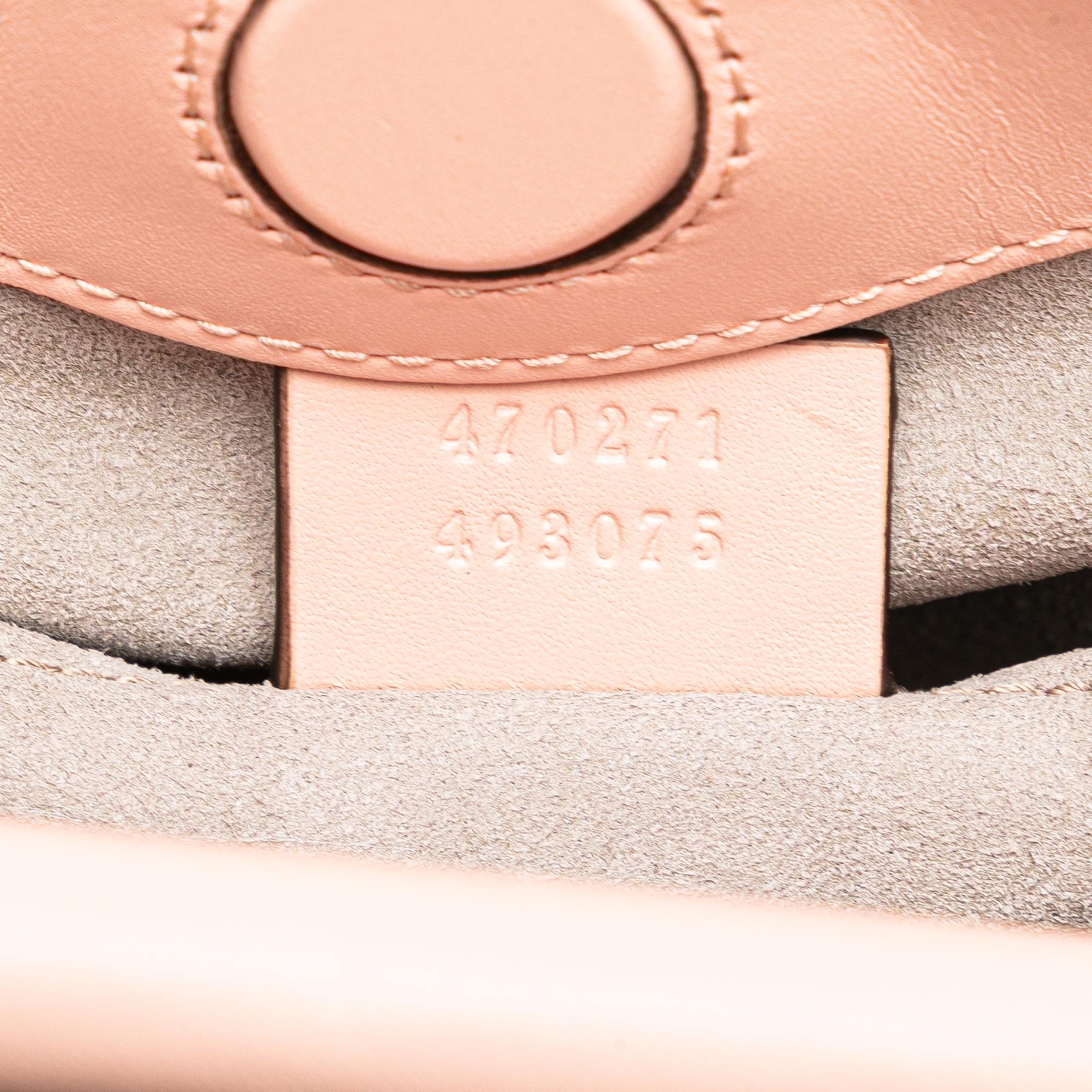 Gucci Mini Leather Bamboo Nymphaea
