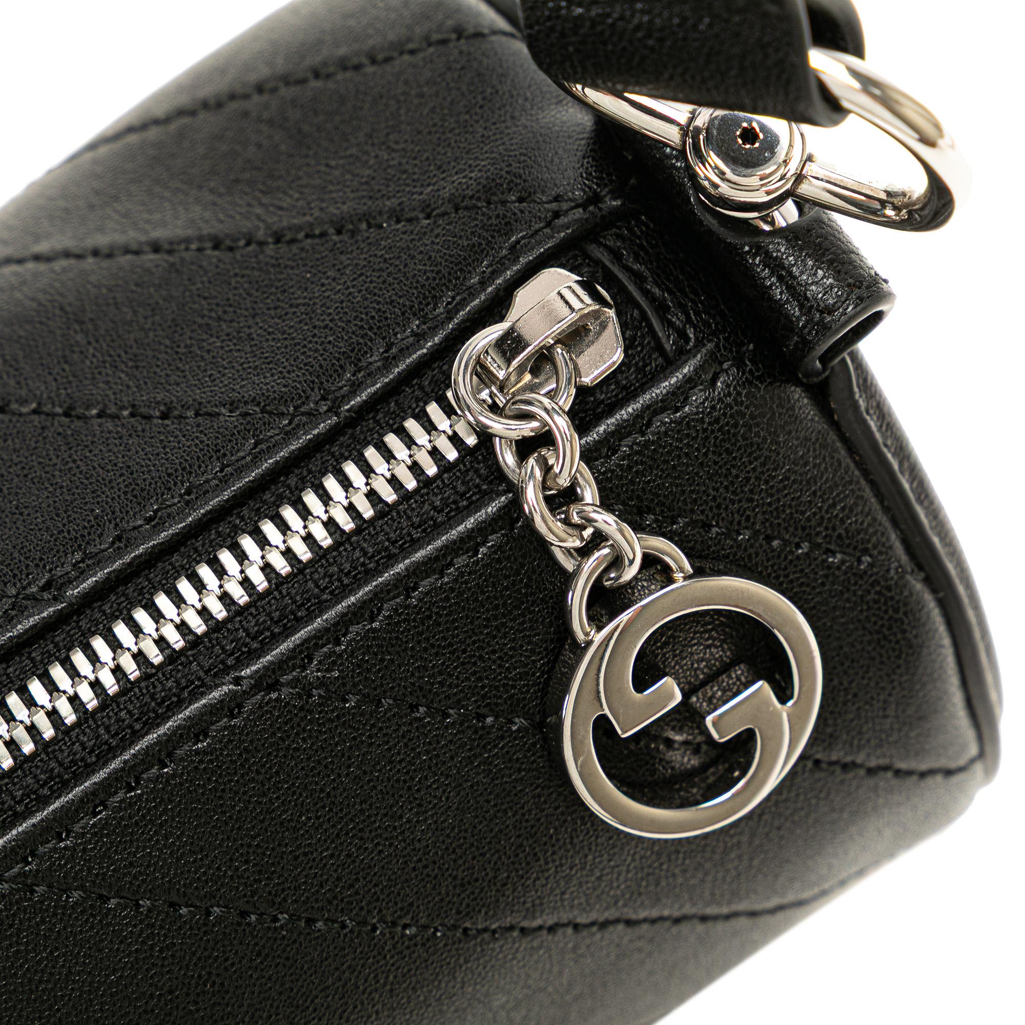 Gucci Mini Leather Blondie Barrel Shoulder Bag