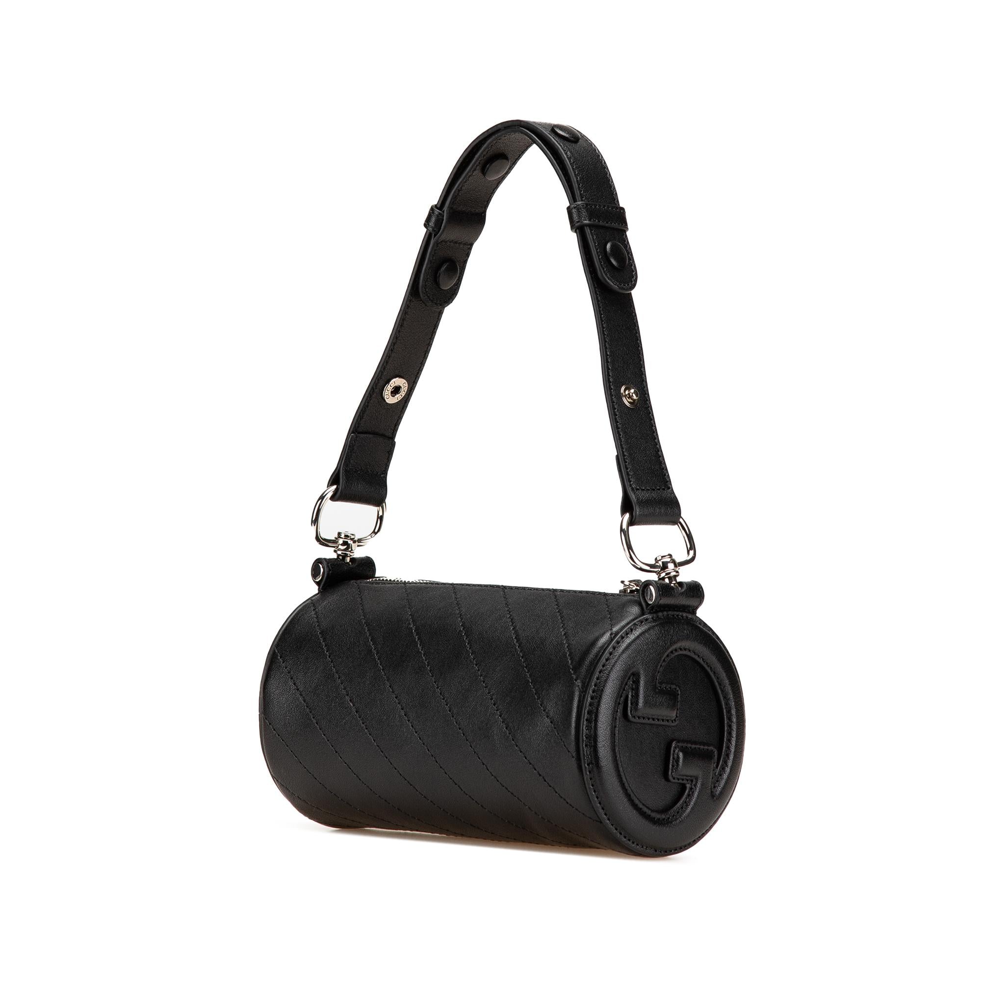 Gucci Mini Leather Blondie Barrel Shoulder Bag