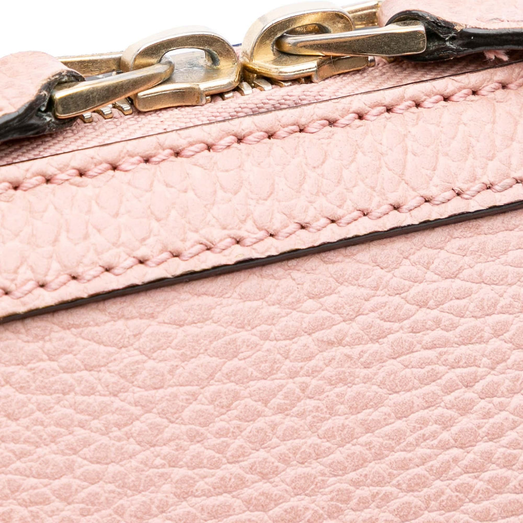 Gucci Mini Leather GG Charm Dome Satchel