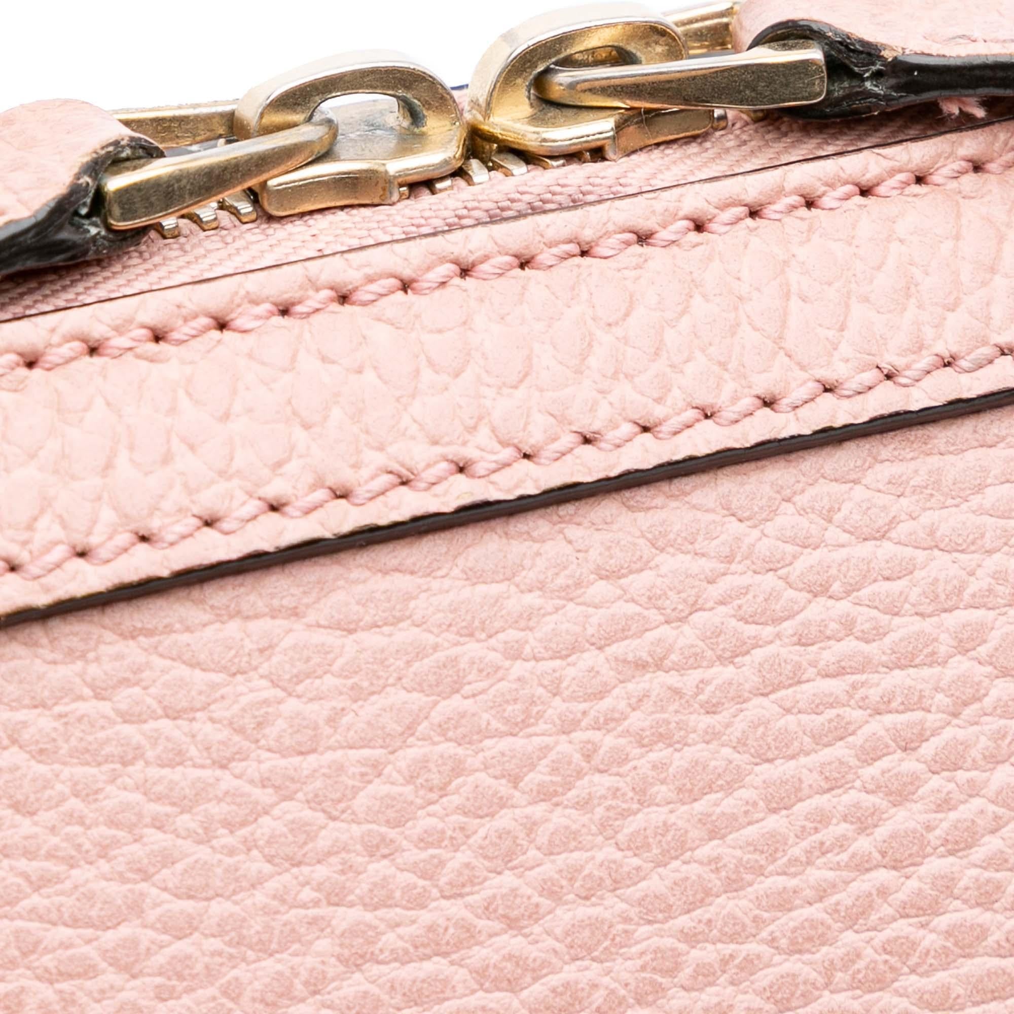 Gucci Mini Leather GG Charm Dome Satchel