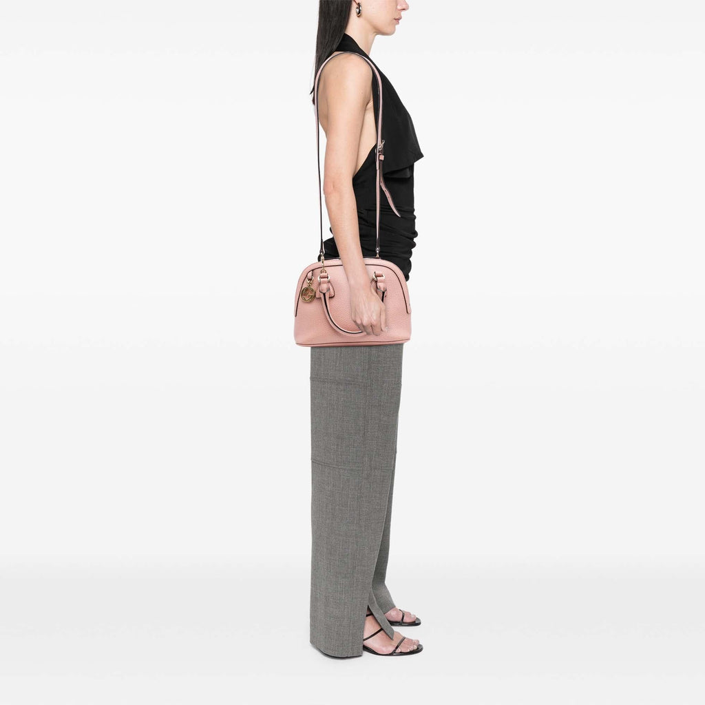 Gucci Mini Leather GG Charm Dome Satchel