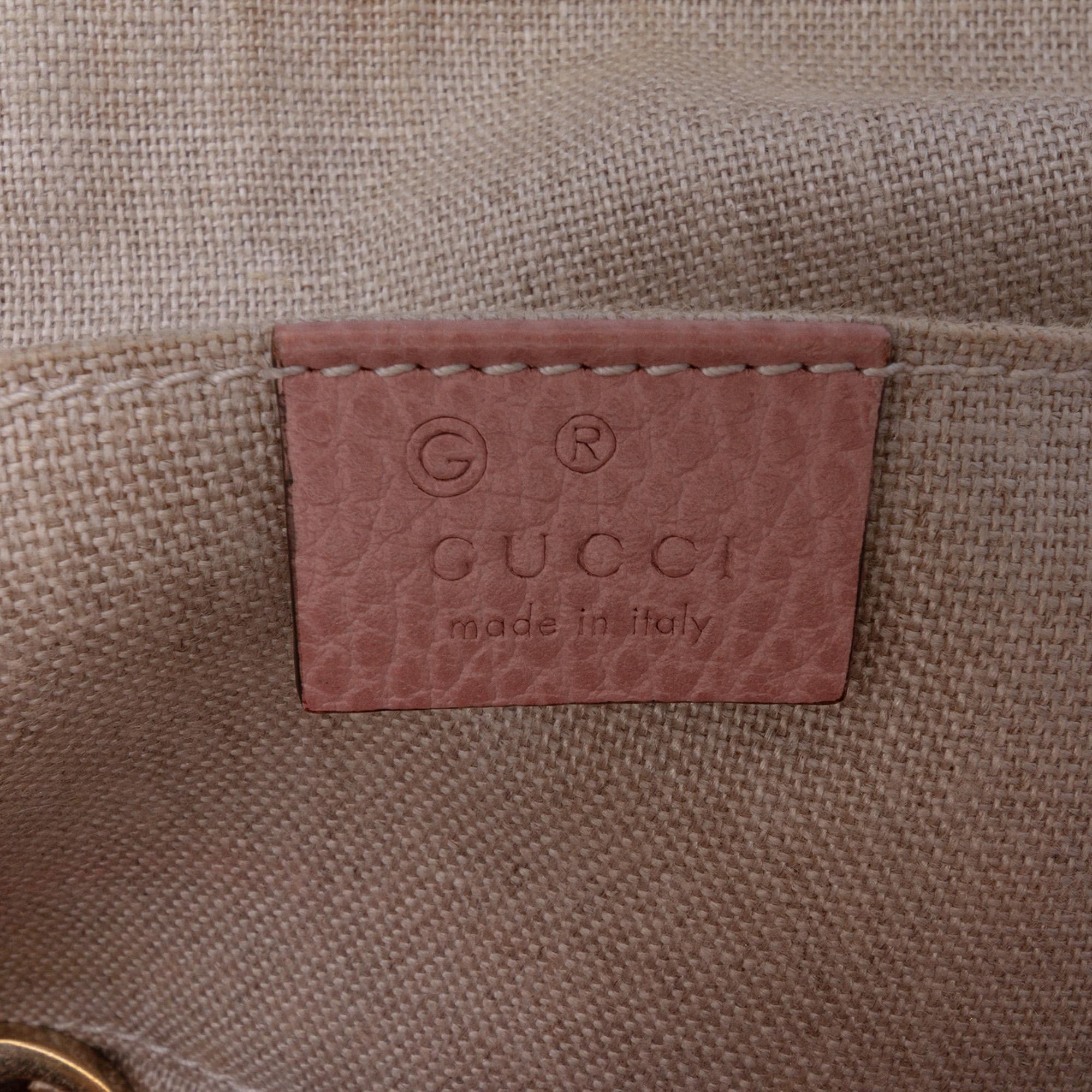 Gucci Mini Leather GG Charm Dome Satchel