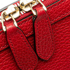 Gucci Mini Leather GG Charm Dome Satchel