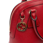 Gucci Mini Leather GG Charm Dome Satchel