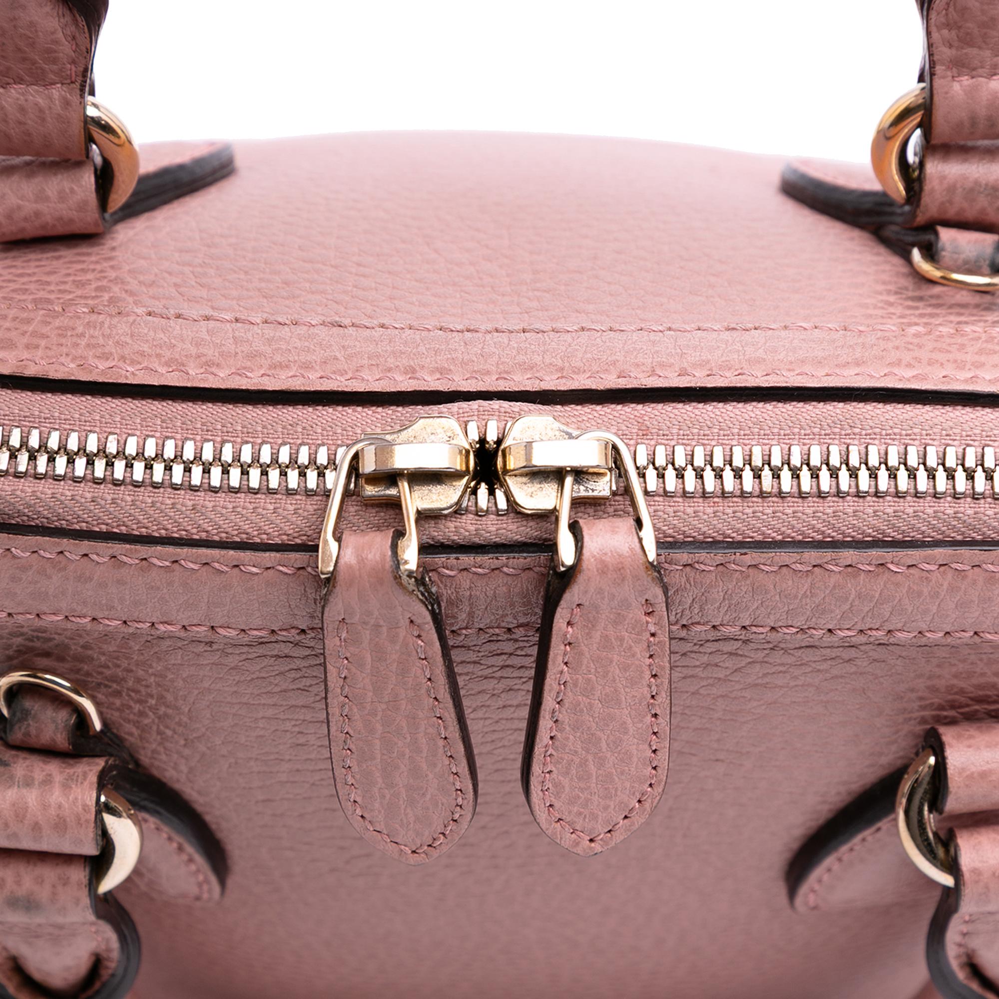 Gucci Mini Leather GG Charm Dome Satchel