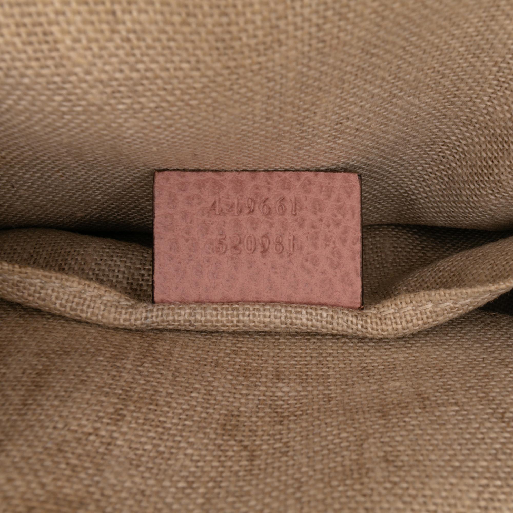 Gucci Mini Leather GG Charm Dome Satchel