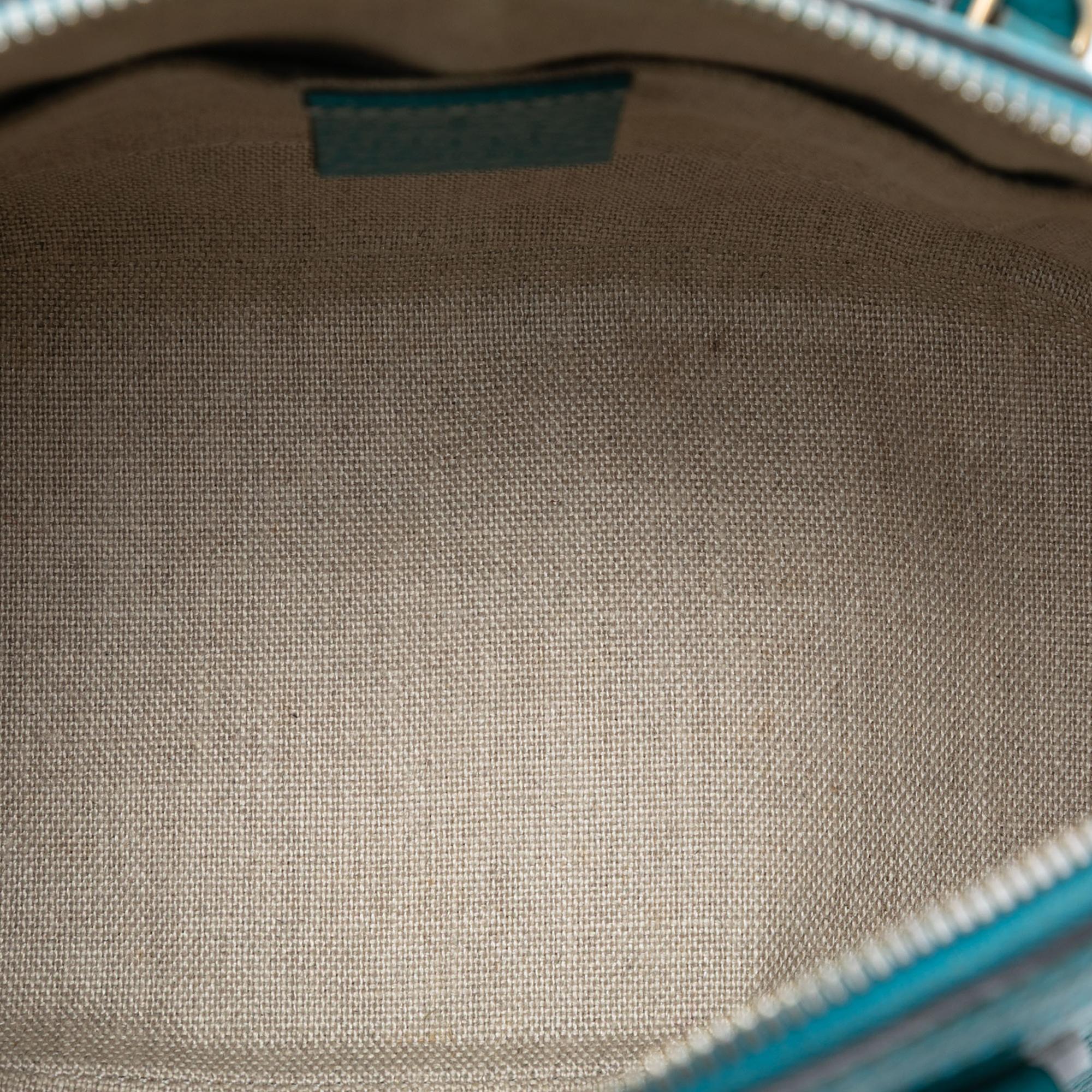 Gucci Mini Leather GG Charm Dome Satchel