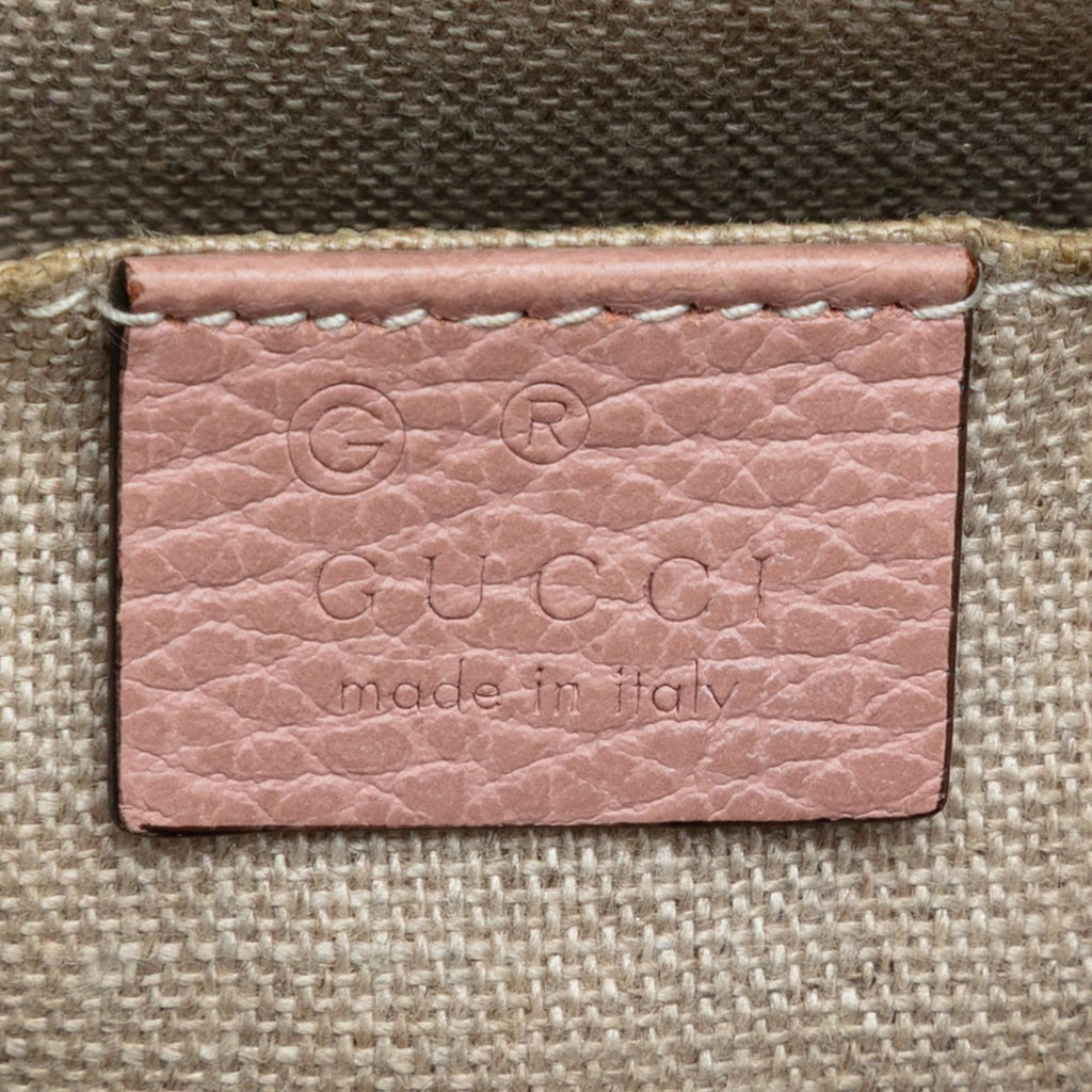 Gucci Mini Leather GG Charm Dome Satchel