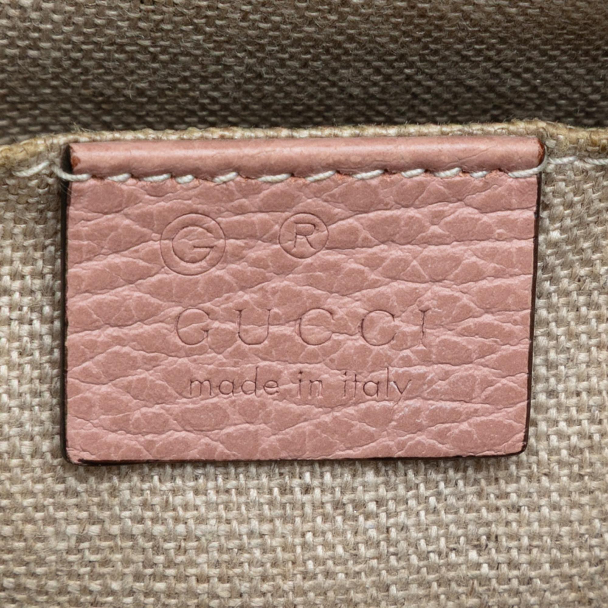 Gucci Mini Leather GG Charm Dome Satchel