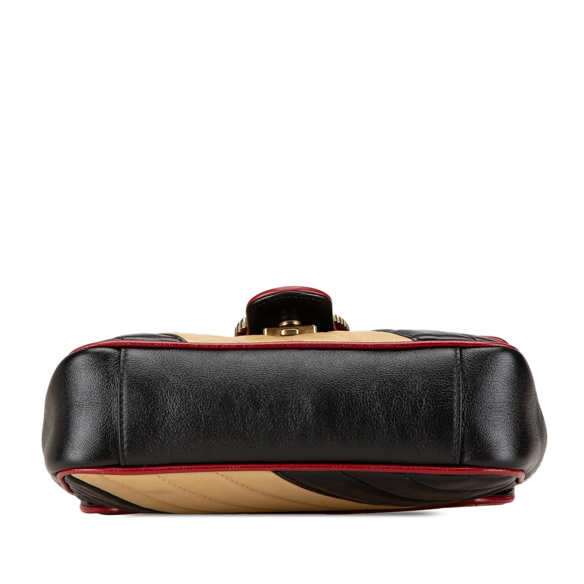 Gucci Mini Leather GG Marmont Torchon Crossbody