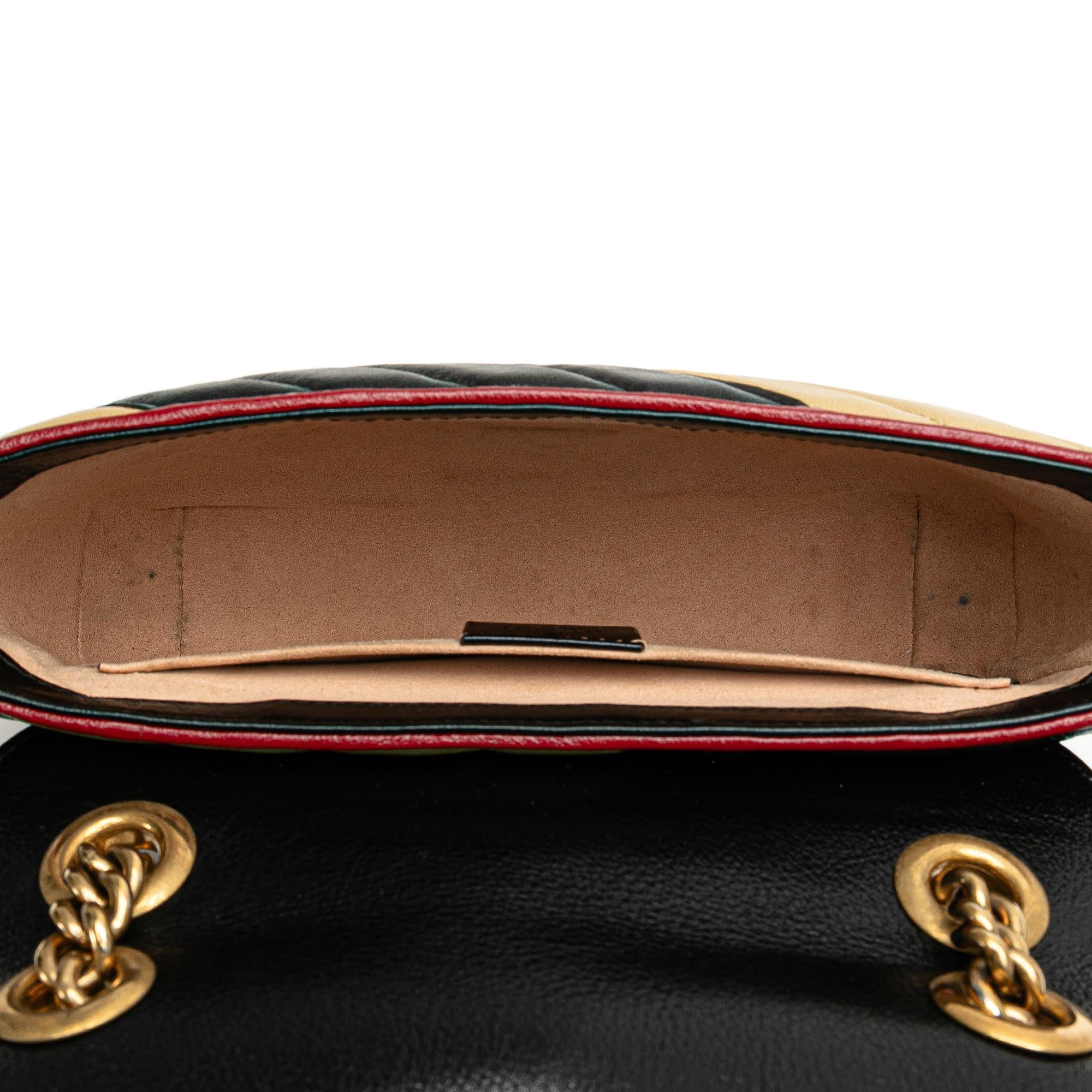 Gucci Mini Leather GG Marmont Torchon Crossbody