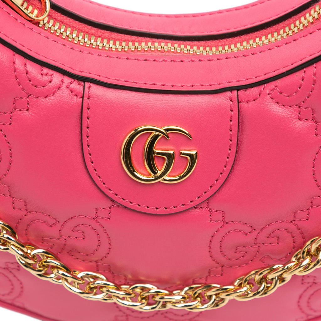 Gucci Mini Leather GG Matelasse Marmont Satchel (SHG-uFu1oN)