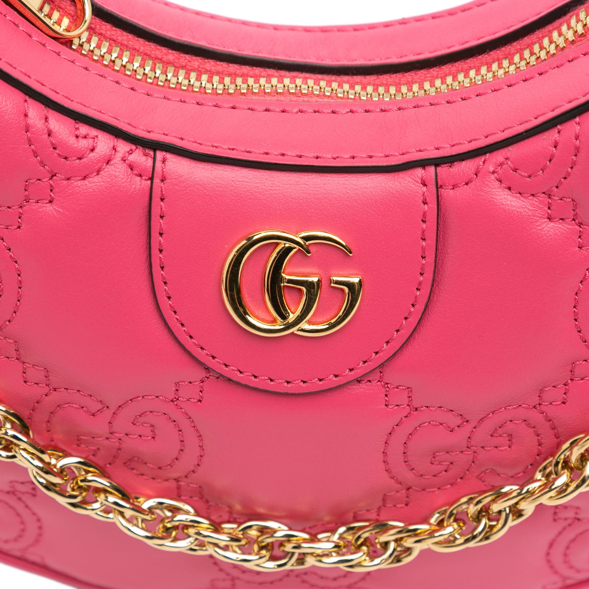 Gucci Mini Leather GG Matelasse Marmont Satchel (SHG-uFu1oN)