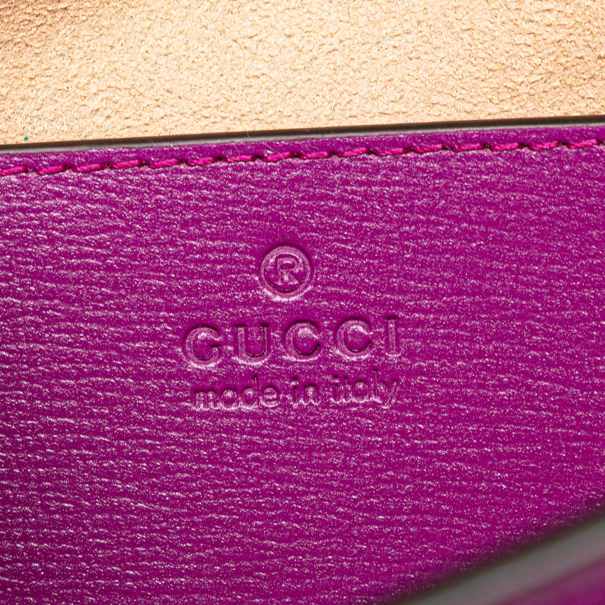 Gucci Mini Leather Horsebit 1955 Web Crossbody