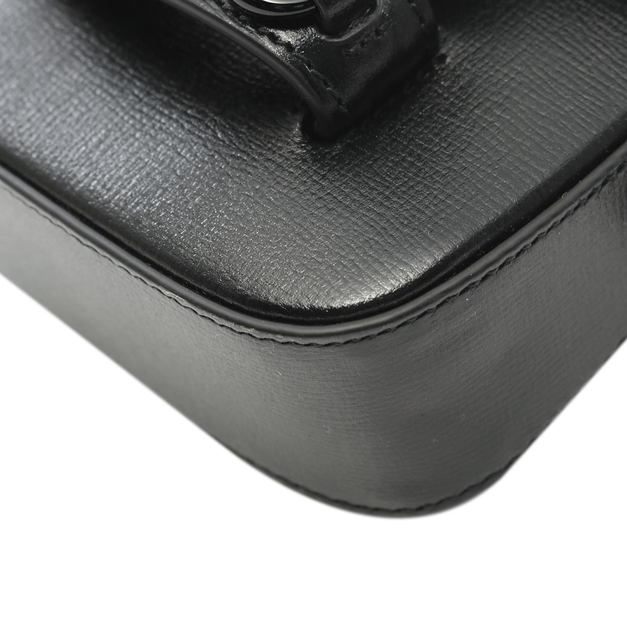 Gucci Mini Leather Horsebit 1955 Web Satchel