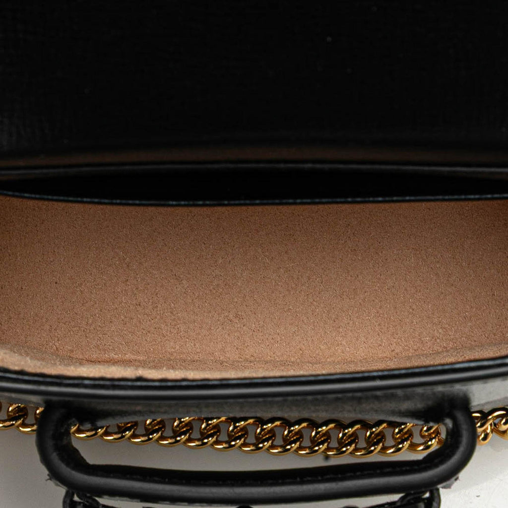 Gucci Mini Leather Horsebit 1955 Web Satchel