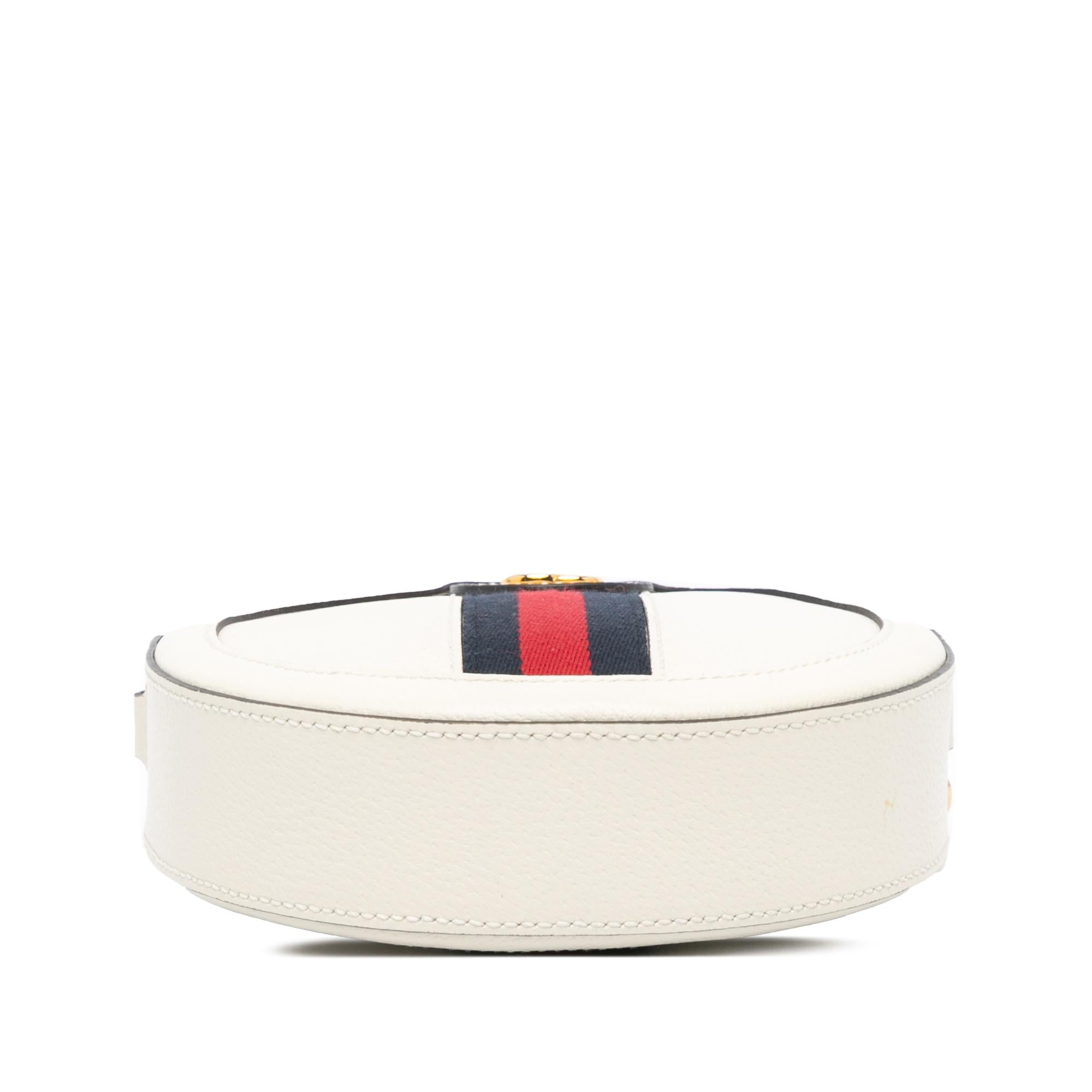 Gucci Mini Leather Ophidia Round Crossbody